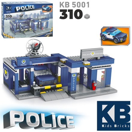 Конструктор Limo Toy Police Поліцейська дільниця 310 ел (KB5001)