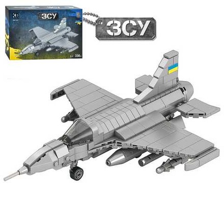 Конструктор Limo Toy Военный самолет 330 дет (KB1123)