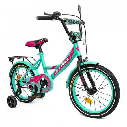 Велосипед детский Like2Bike Sky 16 дюймов бирюзовый (211601)