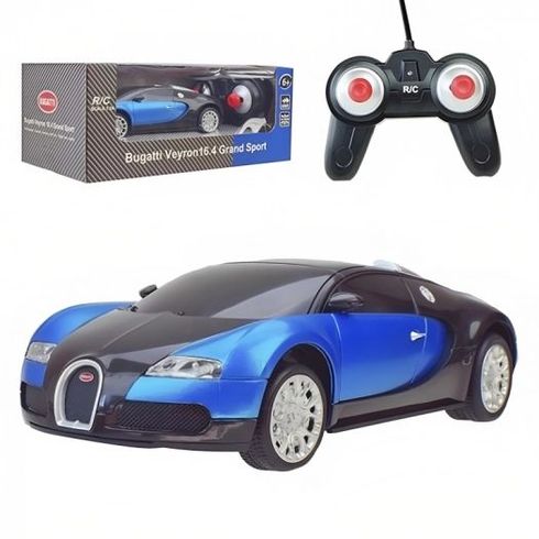 Машина на радиоуправлении Bugatti Veyron 1:24 голубая (B24-BL)