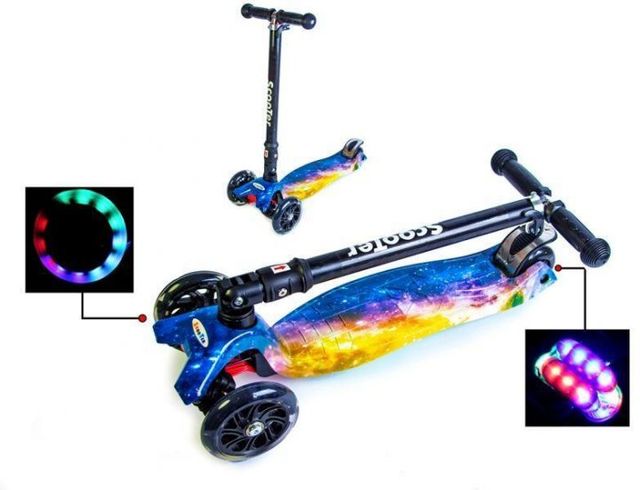 Самокат детский Scale Sport Scooter Maxi Вселенная складной (442993881)