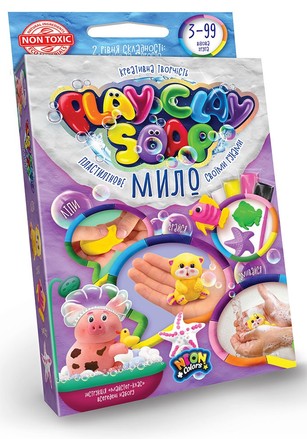 Набор для творчества Danko Toys Мыло пластилиновое Play Clay Soap 4 цв. (укр) (PCS-02-04U)