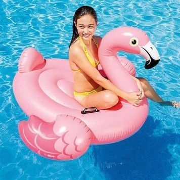 Плотик надувний для купання Intex Фламінго 147x140x94 см (57558)