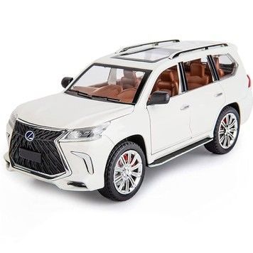 Іграшкова моделька АвтоСвіт Lexus LX570 1:24 інерційна металева біла (AP-1838WT)