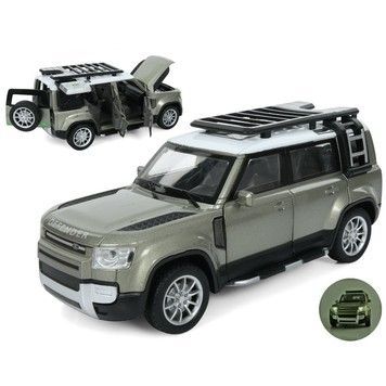 Машинка АвтоСвіт Land Rover Defender 1:24 металева інерційна хакі (AP-2018-KH)
