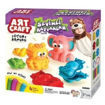 Набір для творчості DEDE Art Craft тісто для ліплення Тваринки (03550)