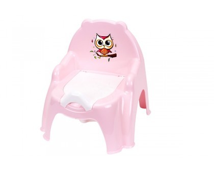 Горшок детский ТехноК Кресло с крышкой и съемной чашей розовый (TH7402PN)