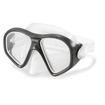 Маска INTEX для плавання і снорклінгу Reef Rider від 14 років, 59 см чорна (55977BC)