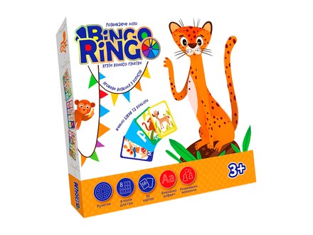 Настільна дитяча гра Danko Toys розважальна Bingo Ringo (укр.) (GBR-01-01U)