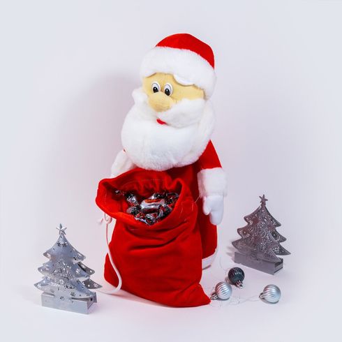 Мягкая игрушка Zolushka Дед Мороз 43см красный (ZL4571)