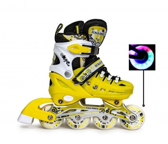 Роликовые коньки SCALE SPORTS LF905 M 35-38р. Жолтые (748527067-M)