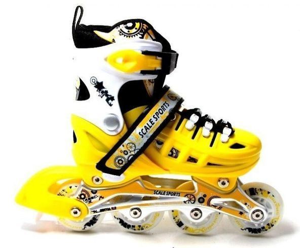 Роликовые коньки SCALE SPORTS LF905 M 35-38р. Жолтые (748527067-M)