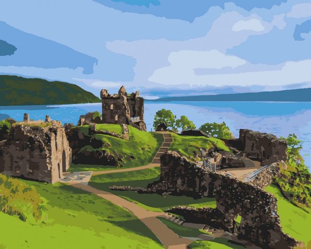 Картина по номерам Art Craft Замок Аркарт Шотландия 40х50 (11237-AC)