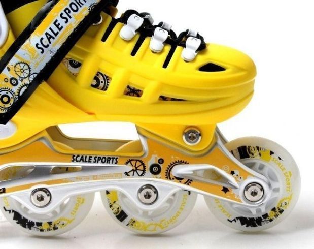 Роликовые коньки SCALE SPORTS LF905 M 35-38р. Жолтые (748527067-M)