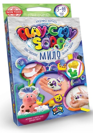 Набор для творчества Danko Toys Мыло пластилиновое Play Clay Soap 4 цв. (укр) (PCS-02-02U)