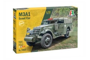 Сборная модель ITALERI разведывательный автомобиль M3A1 SCOUT CAR 1:72 (IT7063)