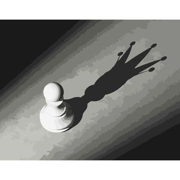 Картина-раскраска Strateg по номерам Тень амбиций 40х50 (DY040)