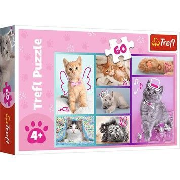 Пазли Trefl Милі котики 60ел (17373)