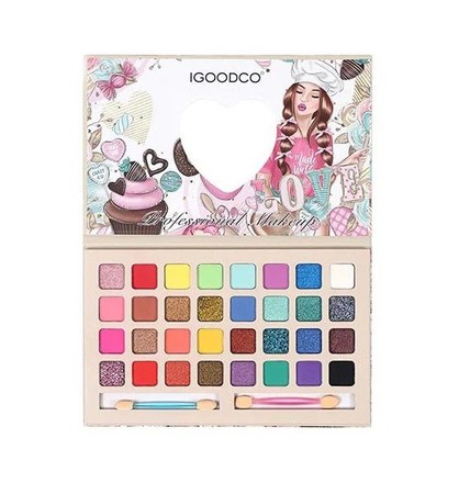 Косметика дитяча Igoodco палетка для макіяжу 32 кольори тіней (LK5109)