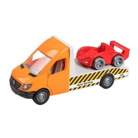 Детская игрушка Tigres Mercedes-Benz Sprinter автобус эвакуатор 1:24 оранжевый (39662)