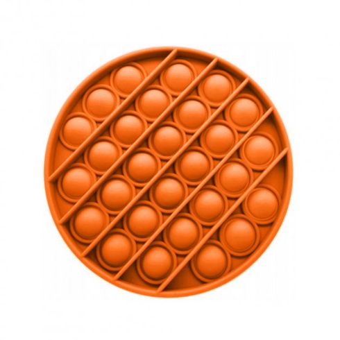 Игрушка детская POP IT Антистресс силиконовый круглый оранжевый (A4104OG)