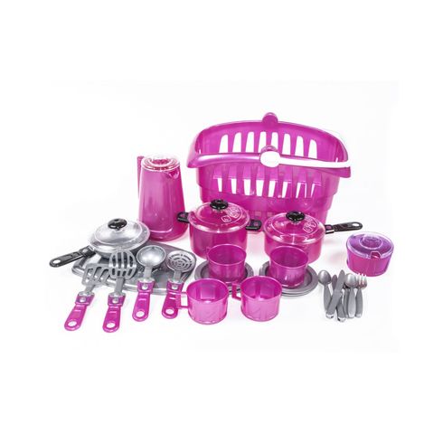 Іграшковий посуд Orion Іриска №8 в корзинці рожевий (OR134PN)