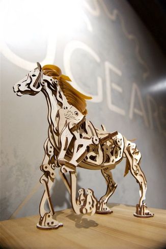 Механический 3D пазл UGEARS Конь-Механоид (70054)