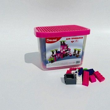 Конструктор DOLONI TOYS Дім принцеси в пластиковому боксі 151 дет (013888/03)