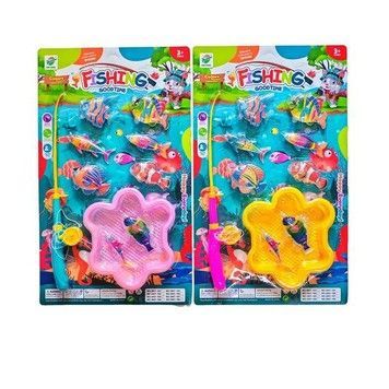 Игрушечный набор рыбалка крючковая 8 рыбок (ассортимент) (3067-103)
