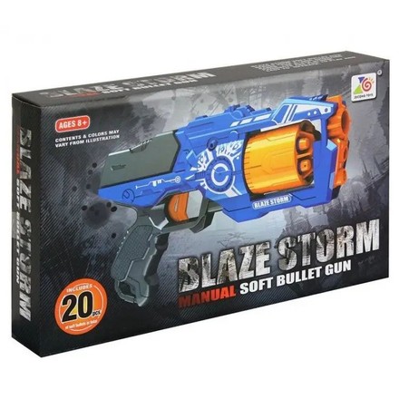 Пистолет бластер Blaze Storm барабан 10 пуль (ZC7092)