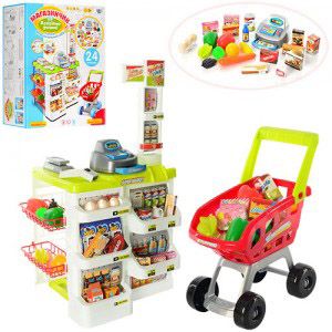 Детский игровой набор Limo Toy магазин-супермаркет расчетная касса с продуктами (668-01-03)