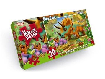 Пазлы мягкие Danko Toys Динозаврики 20 эл. (S20-08-08)