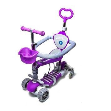 Самокат SCALE SPORTS SMART 5в1 FULL с защитным бортиком фиолетовый (1892134026)