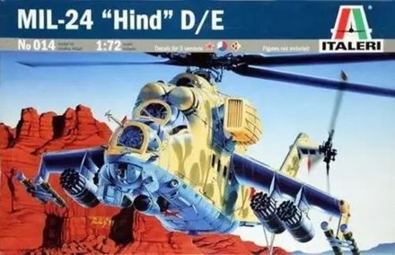 Сборная модель ITALERI вертолет MIL-24 HIND D/E 1:72 (IT014)