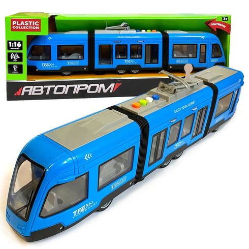 Моделька Автопром міський трамвай зі світловими ефектими (7955AB)