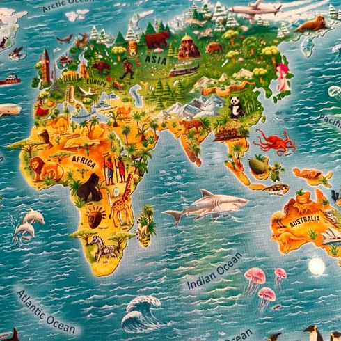 Пазлы обучающие Trefl Карта мира 104шт. (англ.) (15570)