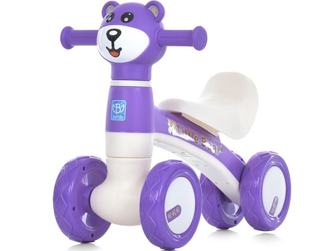 Каталка толокар Little Bear с музыкой и светом фиолетовый (M5762-9)