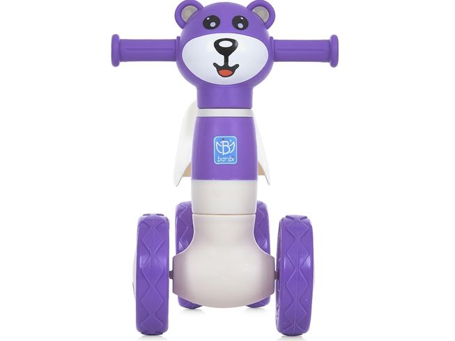 Каталка толокар Little Bear с музыкой и светом фиолетовый (M5762-9)