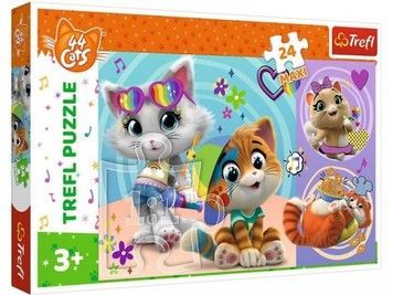 Пазли Trefl 44 Cats Веселі ігри MAXI 24 ел. (14350)