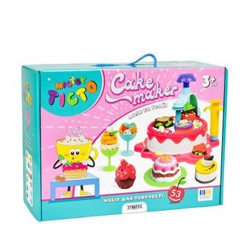 Набор для лепки Strateg Мистер тесто Cake Maker 22 цвета (41031)