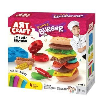 Набір для творчості DEDE Art Craft Тісто для ліплення Бургер (03554)