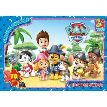 Пазлы G-Toys Paw Patrol 70 эл (PW0823)
