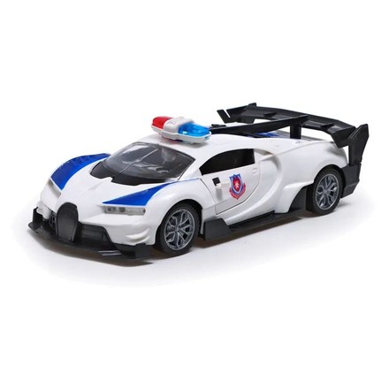Машина на радиоуправлении полицейский спорткар бело-синяя (6169C-WTBL)