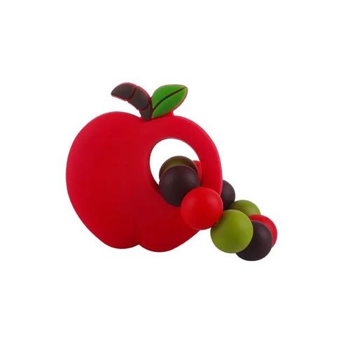 Прорезыватель-погремушка силиконовый фрукты (ассорт.) (WD210922)