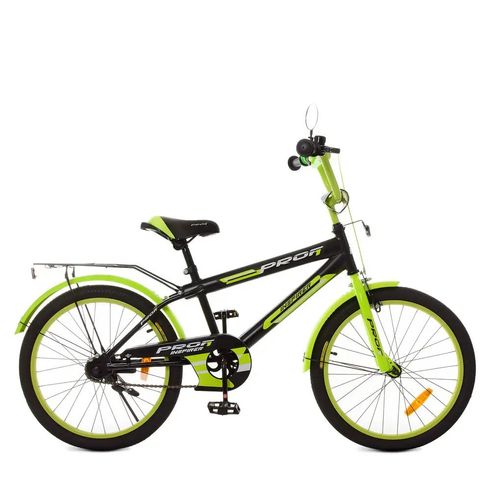 Велосипед двухколесный PROFI Inspirer SKD75 20" черно-салатовый (Y20321-1)