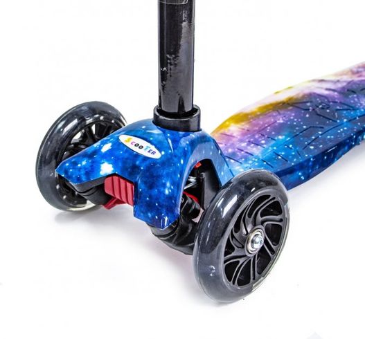 Дитячий самокат Space Sport Всесвіт із колесами що світяться (894109975)