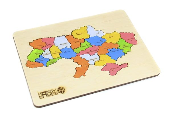 Дерев'яний пазл Handy Games Карта України (HG-0041)